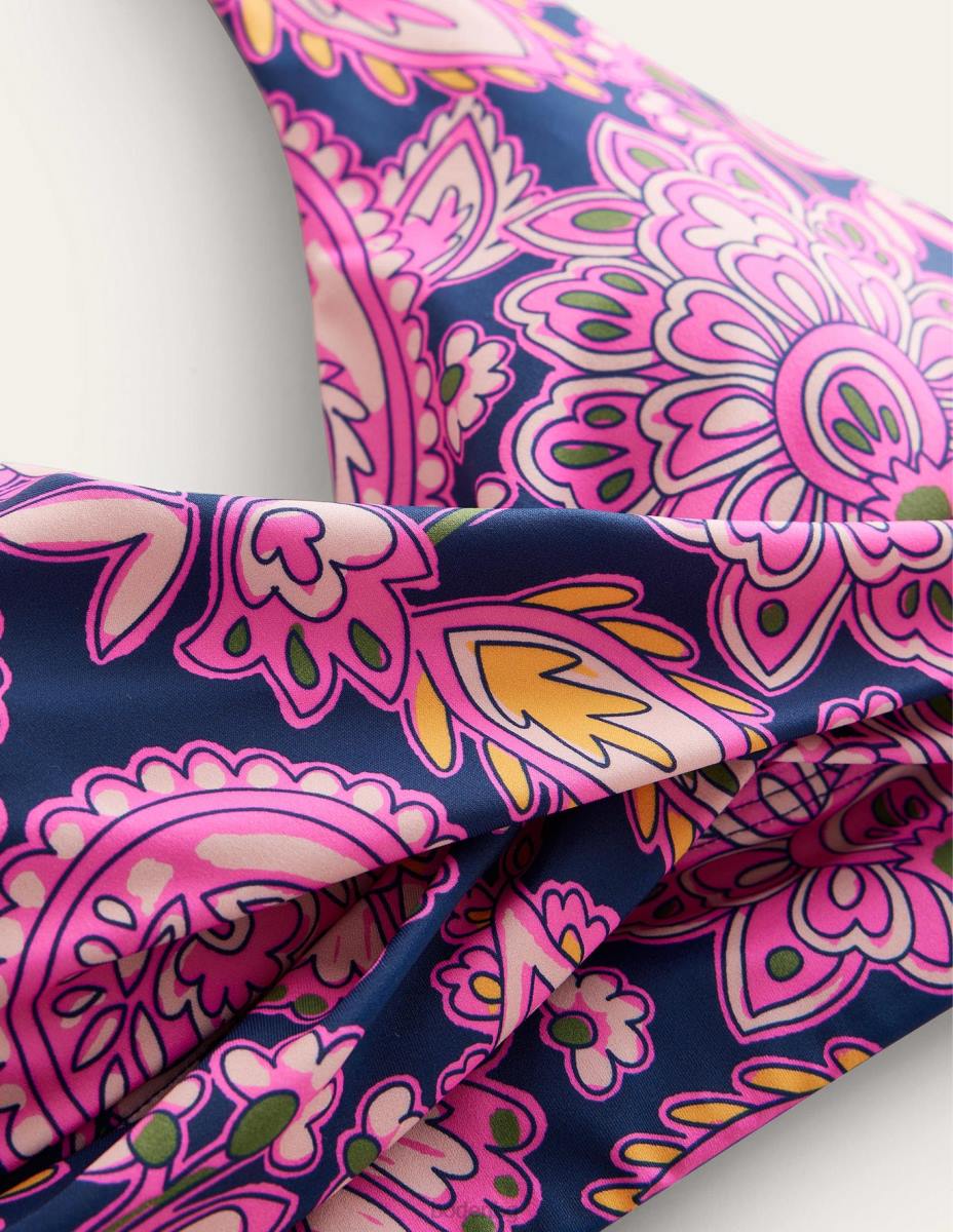 облекло Boden бикини с халтер levanzo морско синьо и пейсли тераса Жени LL681522