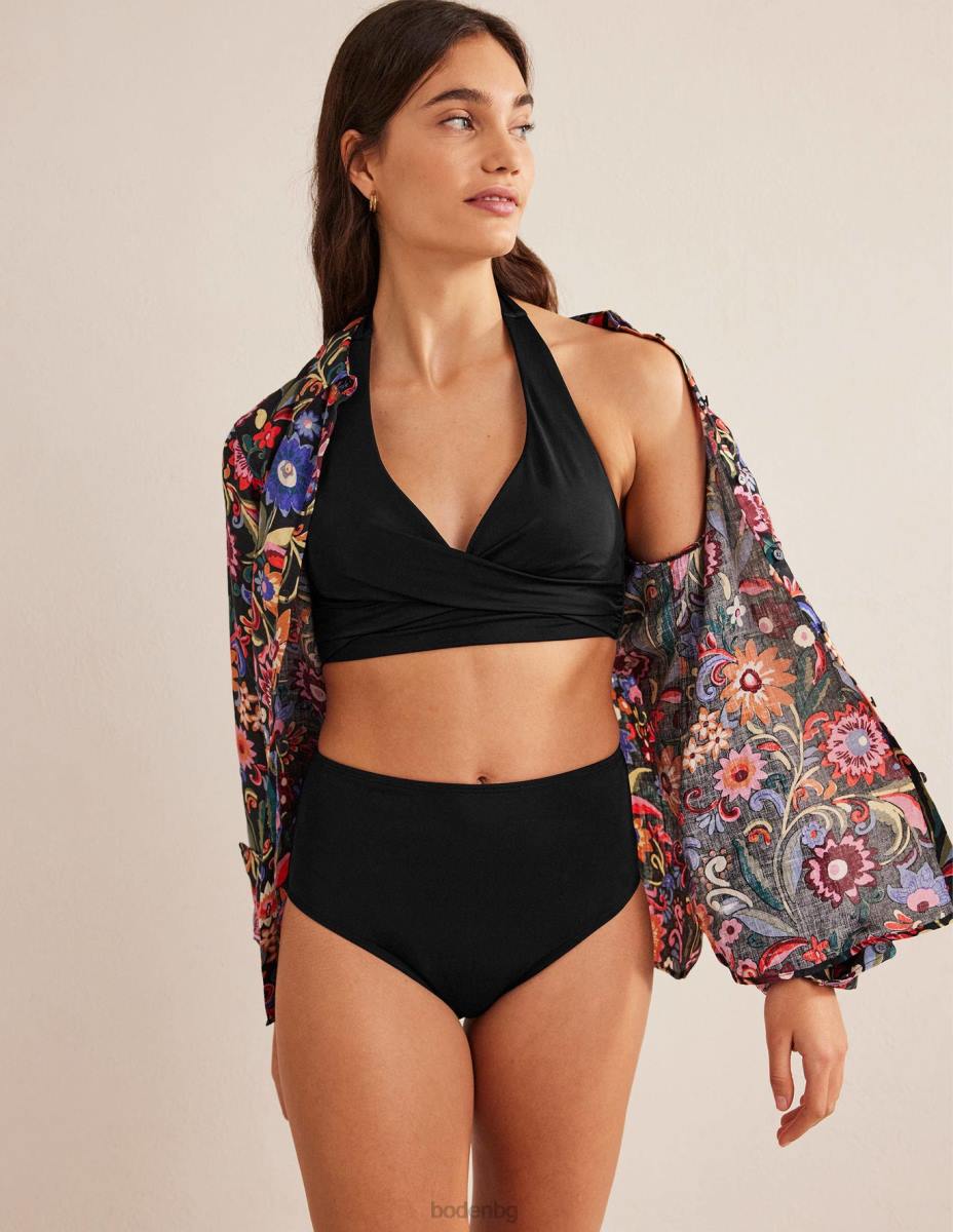 облекло Boden бикини с халтер levanzo черен Жени LL68272