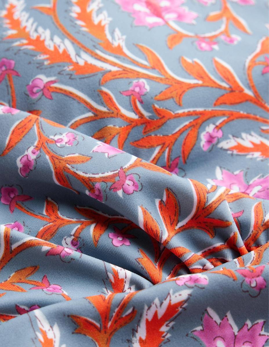 облекло Boden бански костюм levanzo с къдрици делфово синьо и богата лоза Жени LL68926