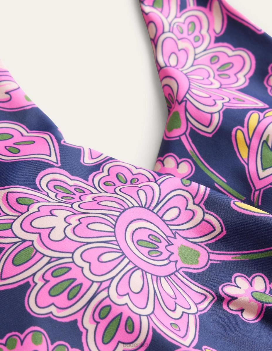 облекло Boden бански костюм levanzo с къдрици морско синьо и пейсли тераса Жени LL68950