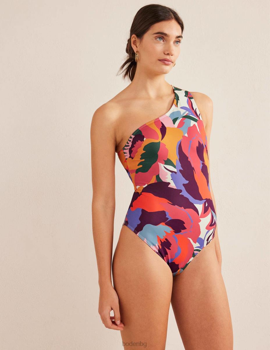 облекло Boden бански с едно рамо sorrento мулти & абстрактна роза Жени LL681359