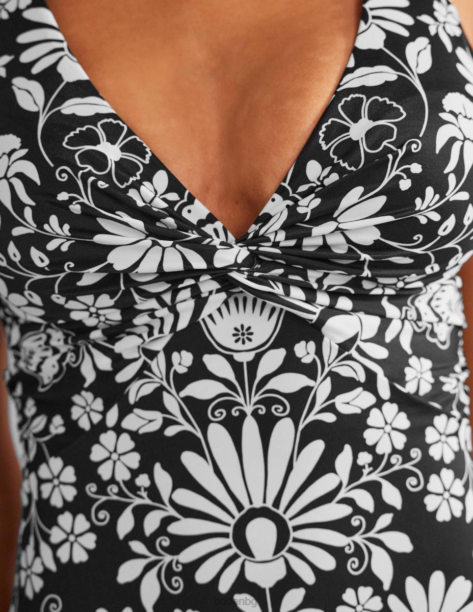 облекло Boden twist класически бански костюм стрък неро и гардения Жени LL681347