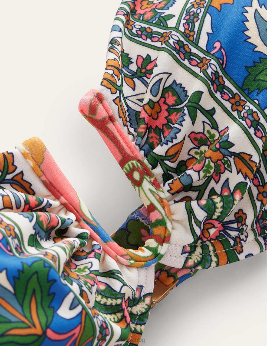 облекло Boden u-bar халтерник горнище на бикини делфт и пейсли лоза Жени LL682068