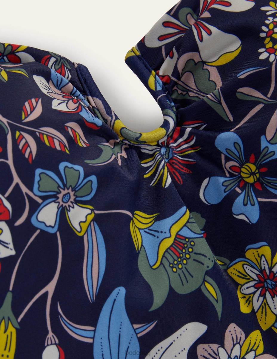 облекло Boden u-bar бански костюм с деколте френски флот и тропически цветя Жени LL682419