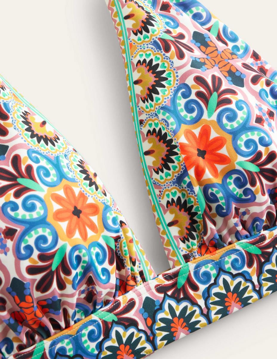 облекло Boden мерано бикини с дълбоко v-образно деколте мулти и гоблени плочки Жени LL681310