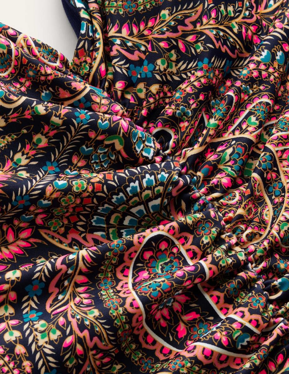 облекло Boden бански костюм с v-образно деколте лек флот и дворец Жени LL68226