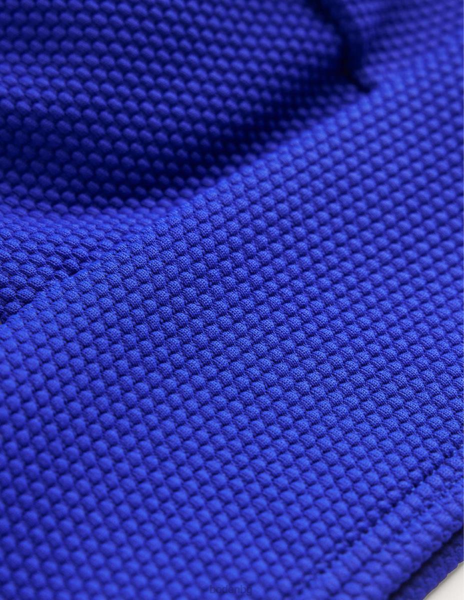 облекло Boden порто бикини с v-образно деколте кобалтова пчелна пита Жени LL68244