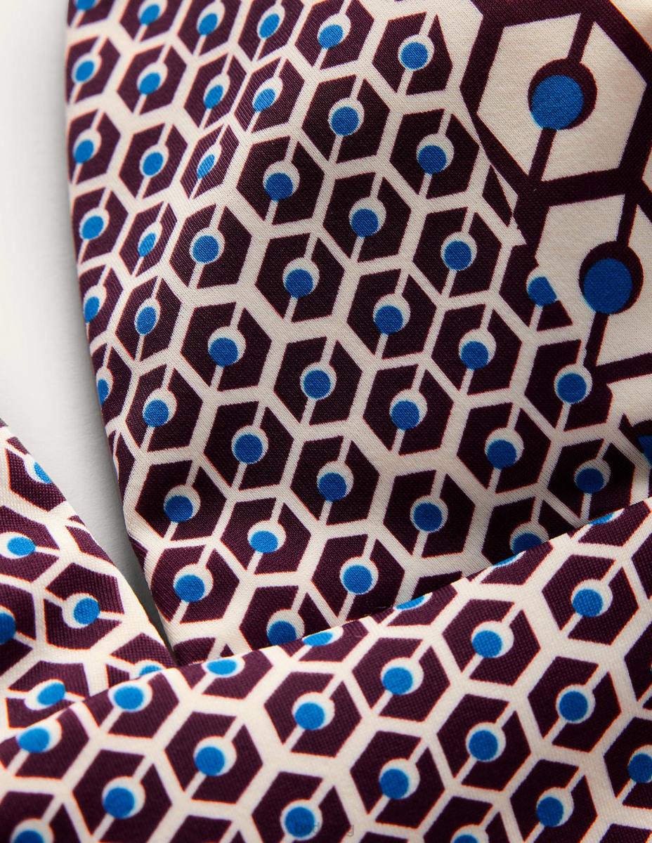 облекло Boden порто бикини с v-образно деколте тъмно бордо и мечта Жени LL68245