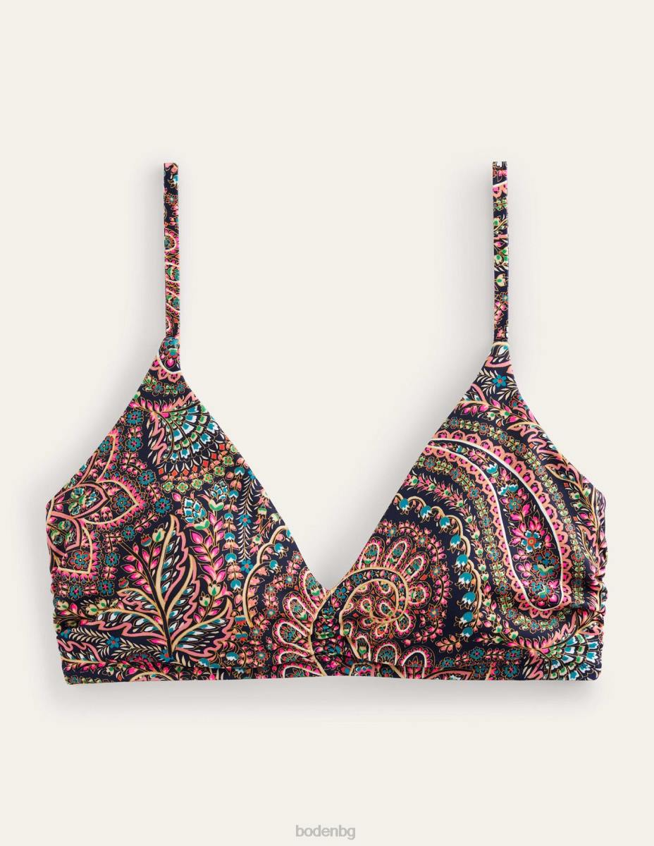 облекло Boden горна част на бикини с v-образно деколте лек флот и дворец Жени LL68247