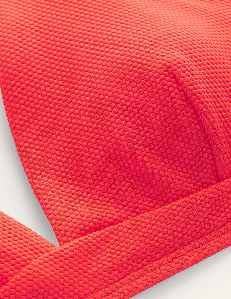 облекло Boden бикини с v-образно деколте arezzo коралова текстура Жени LL681914