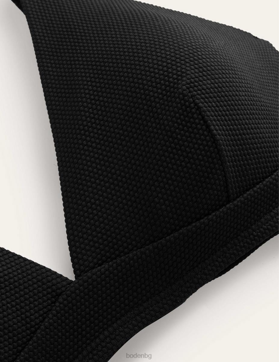 облекло Boden бикини с v-образно деколте arezzo черна текстура Жени LL68274