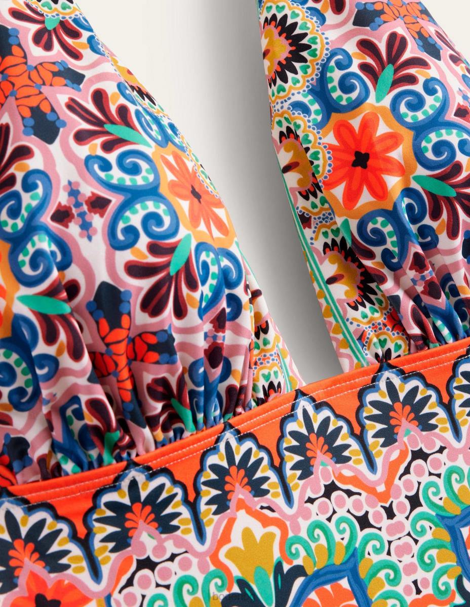 облекло Boden бански с дълбоко v-образно деколте merano мулти и гоблени плочки Жени LL681260