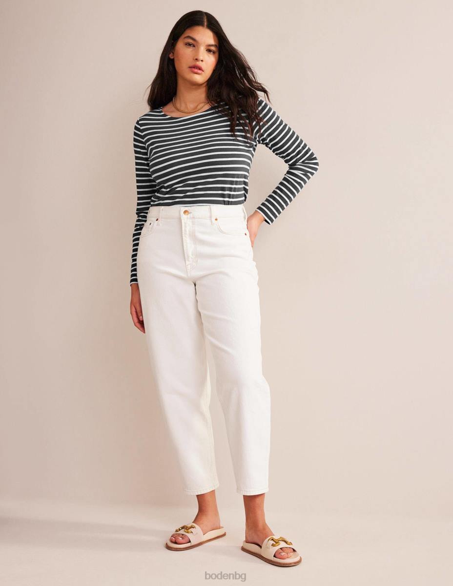 облекло Boden заострени дънки от 90-те с висока талия бяло Жени LL68659