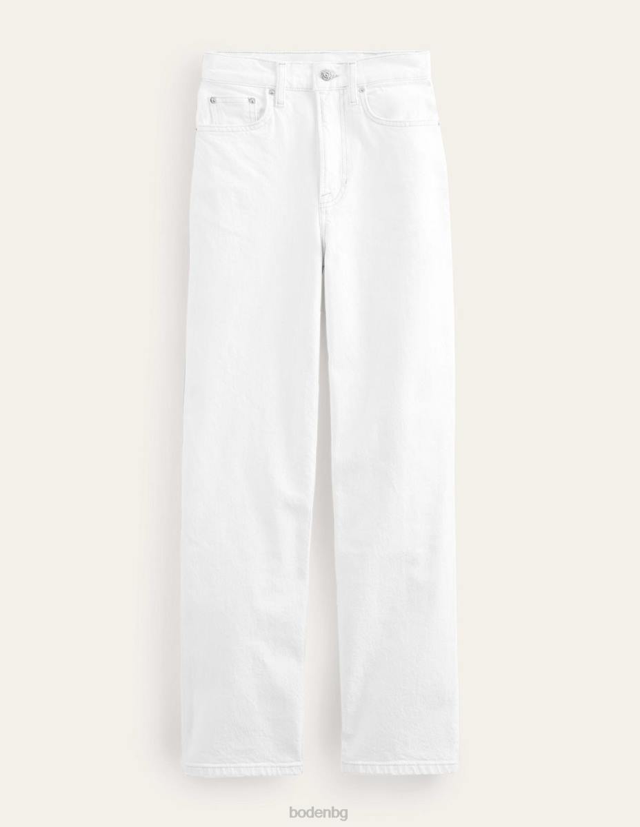 облекло Boden заострени дънки от 90-те с висока талия бяло Жени LL68659