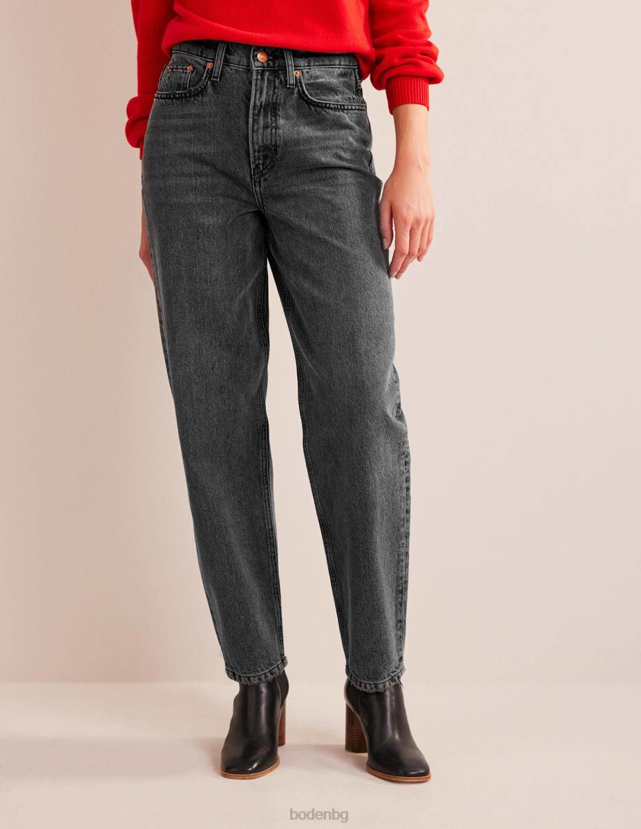 облекло Boden заострени дънки от 90-те с висока талия измито черно Жени LL68665