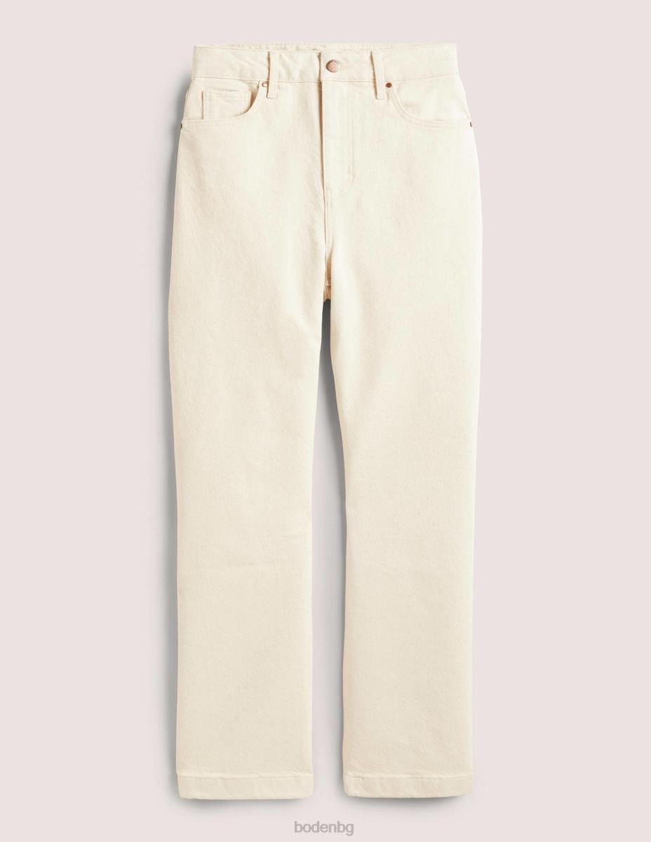 облекло Boden твърди изрязани кльош дънки екрю Жени LL681948