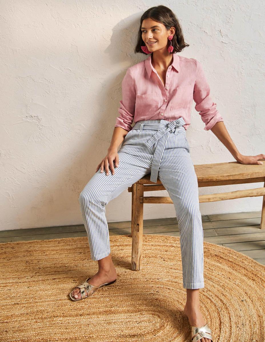 облекло Boden вратовръзка на талията дънки тиктакаща ивица на атлантическия океан Жени LL682470