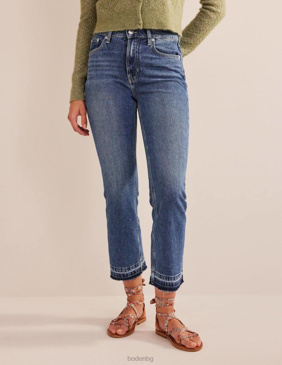 облекло Boden дънки със средна височина тъмна реколта Жени LL68654