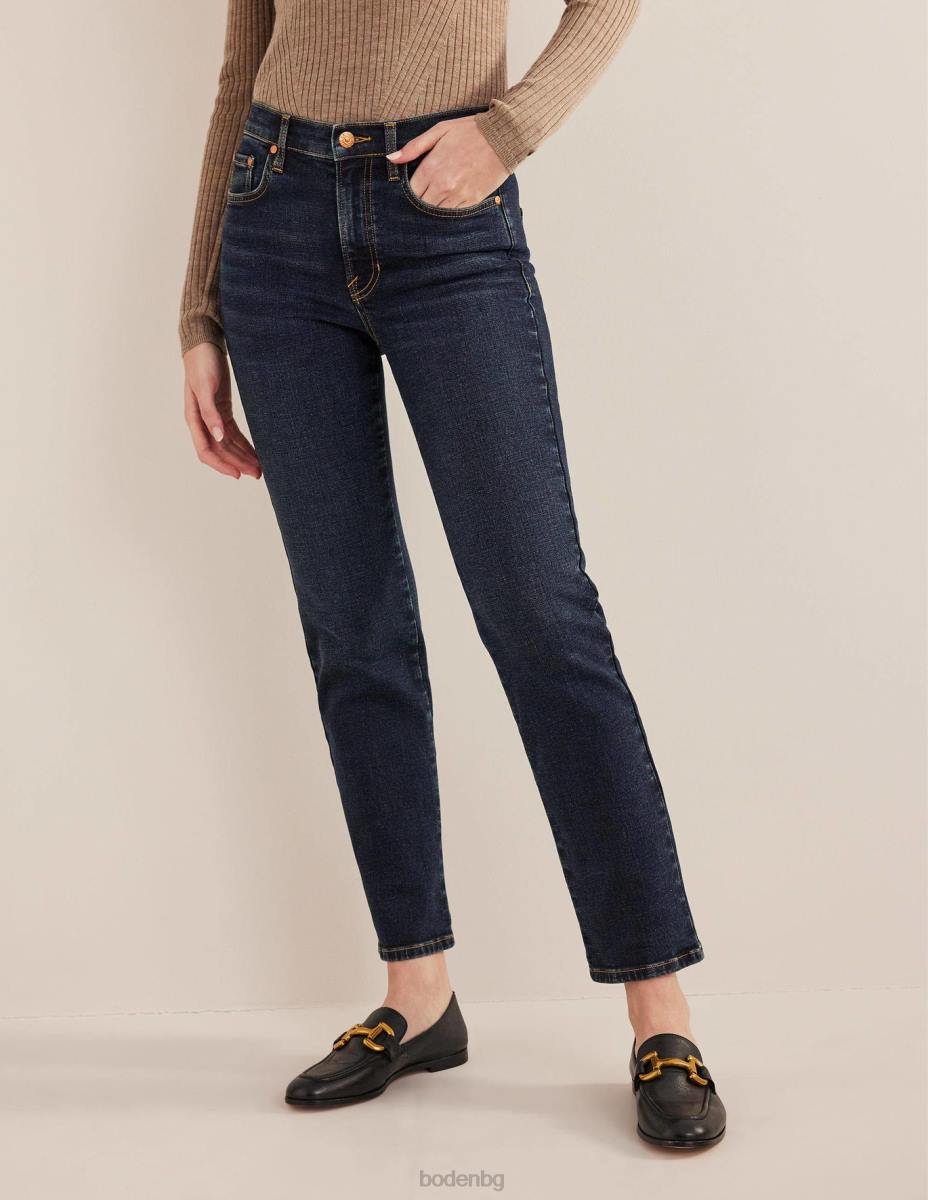 облекло Boden тънки дънки със средна височина индиго реколта Жени LL68655