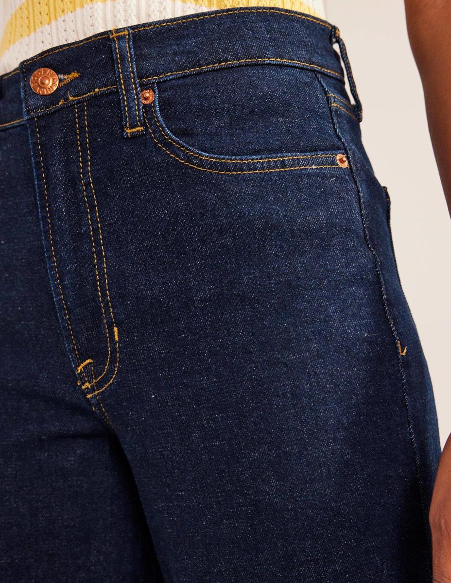 облекло Boden широки дънки с висока талия индиго Жени LL68658