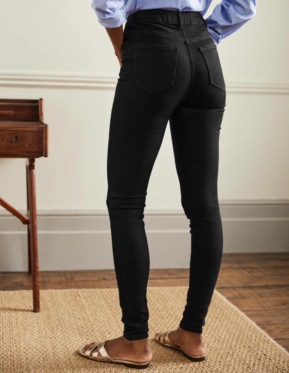 облекло Boden тесни дънки със средна височина черен Жени LL68660