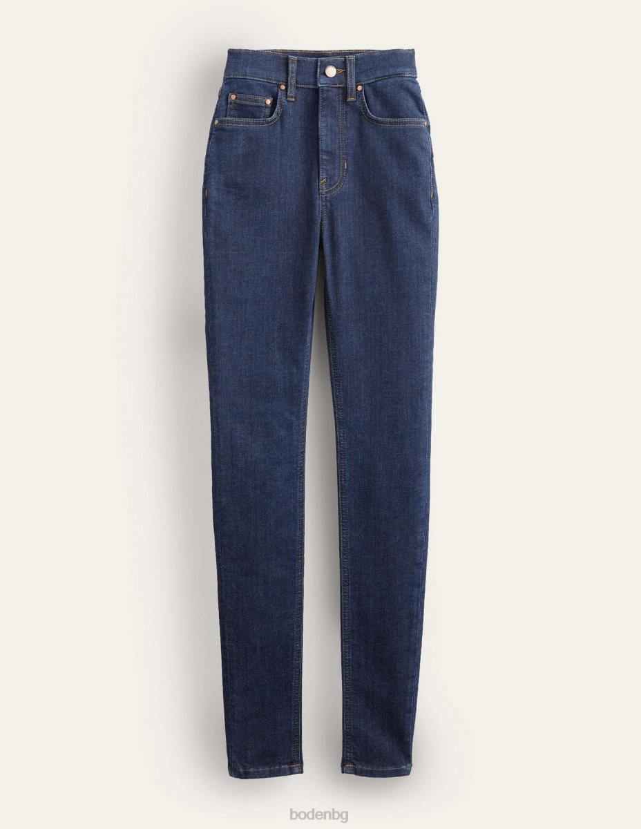 облекло Boden тесни дънки с висока талия средна реколта Жени LL68661