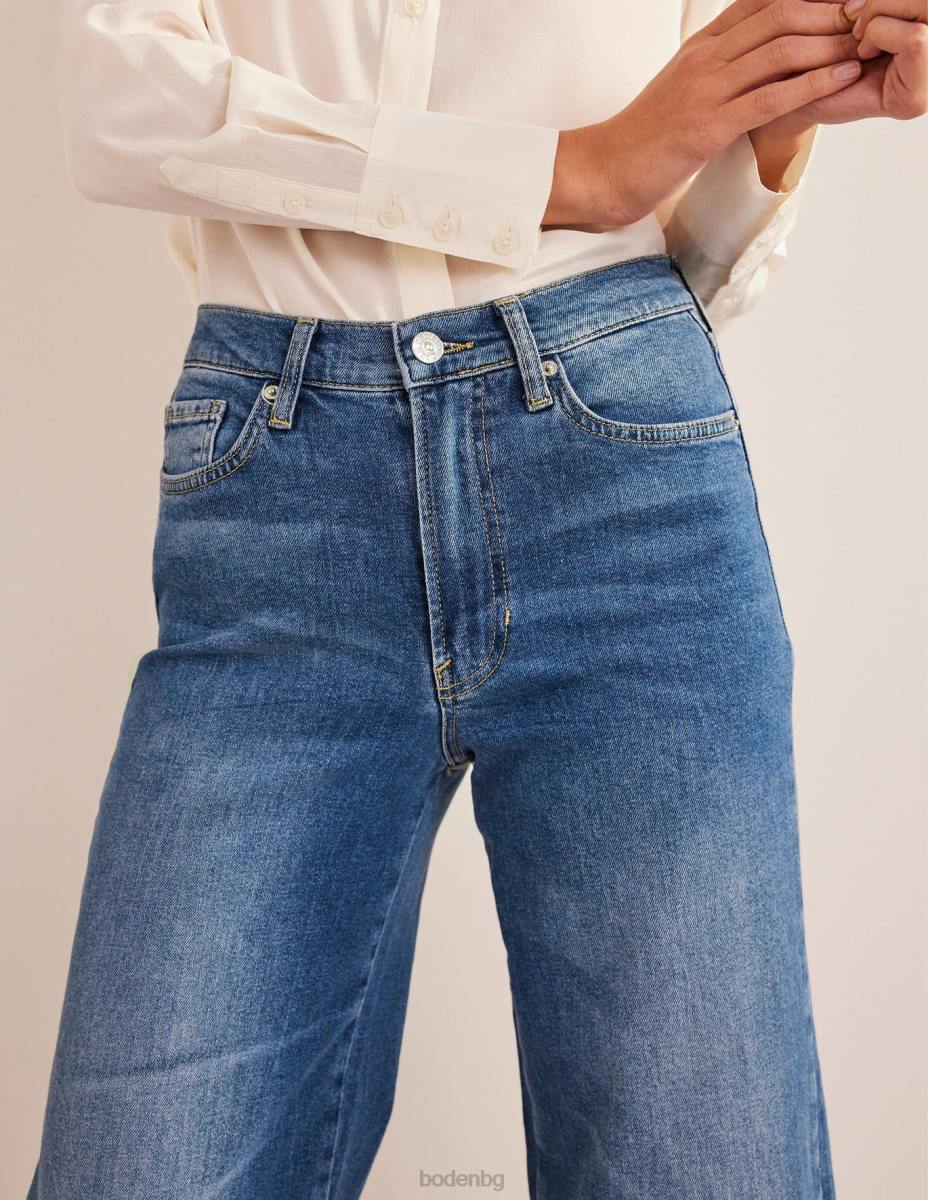 облекло Boden широки дънки с висока талия средна реколта Жени LL68662