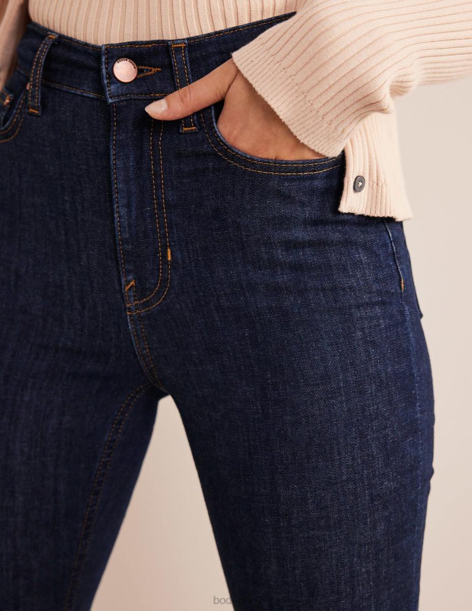 облекло Boden тесни дънки с висока талия индиго Жени LL68666