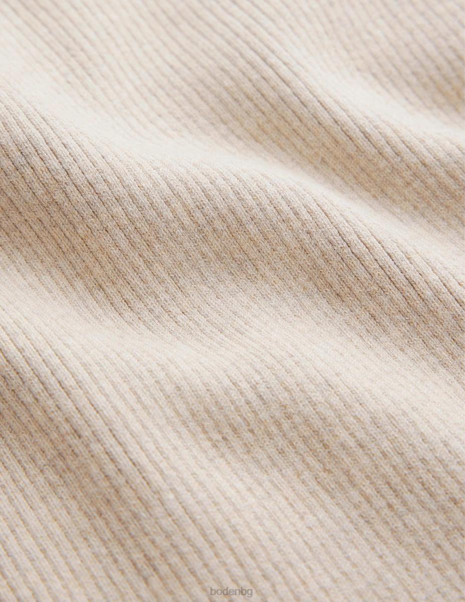 облекло Boden оребрена състезателна жилетка чинчила меланж Жени LL681054