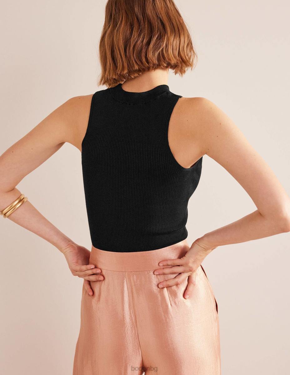 облекло Boden оребрена състезателна жилетка черен Жени LL681068