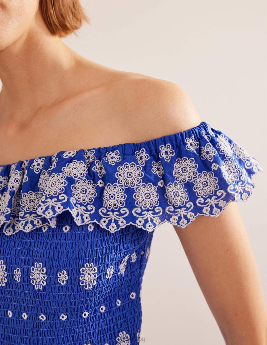 облекло Boden горна част от раменете островен сапфир Жени LL681099