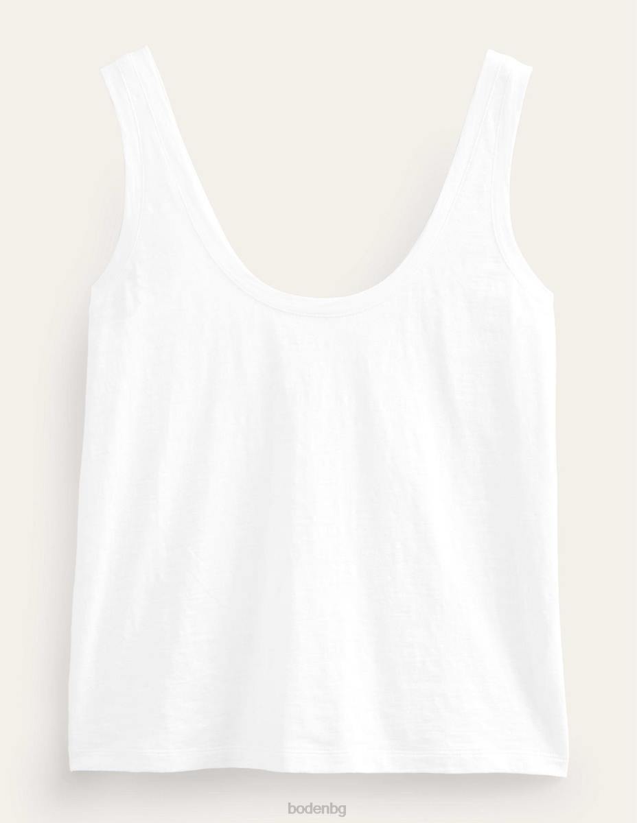 облекло Boden спокойна жилетка с широка деколте бяло Жени LL681106