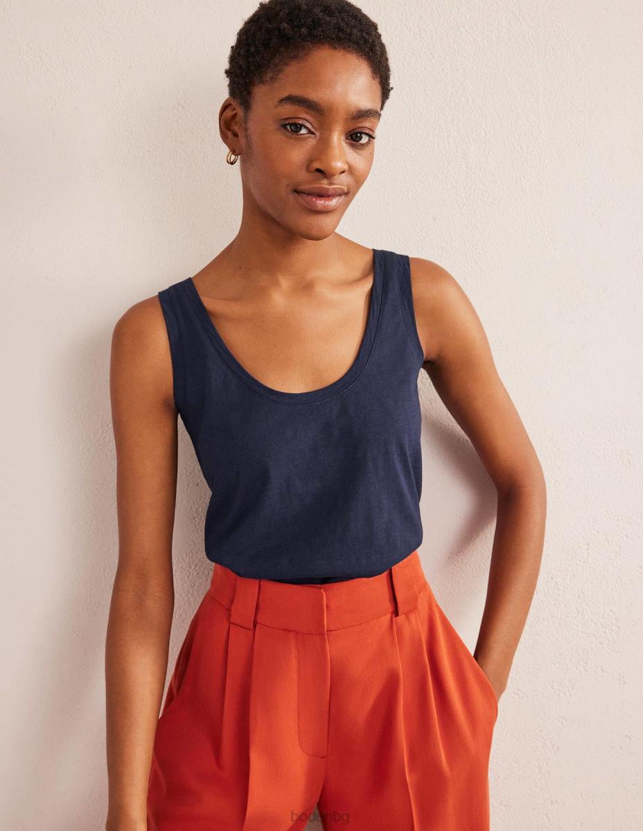 облекло Boden спокойна жилетка с широка деколте военноморски флот Жени LL681135