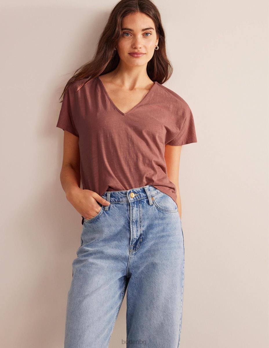 облекло Boden горна част от трико със завързване розово розово Жени LL681311