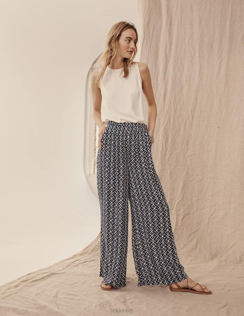 облекло Boden топ от копринена смес слонова кост Жени LL681430