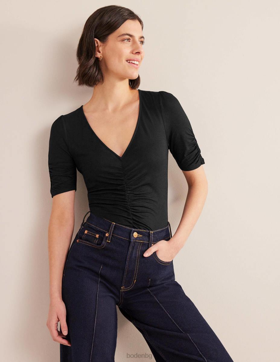 облекло Boden горна част с щампи отпред черен Жени LL681450