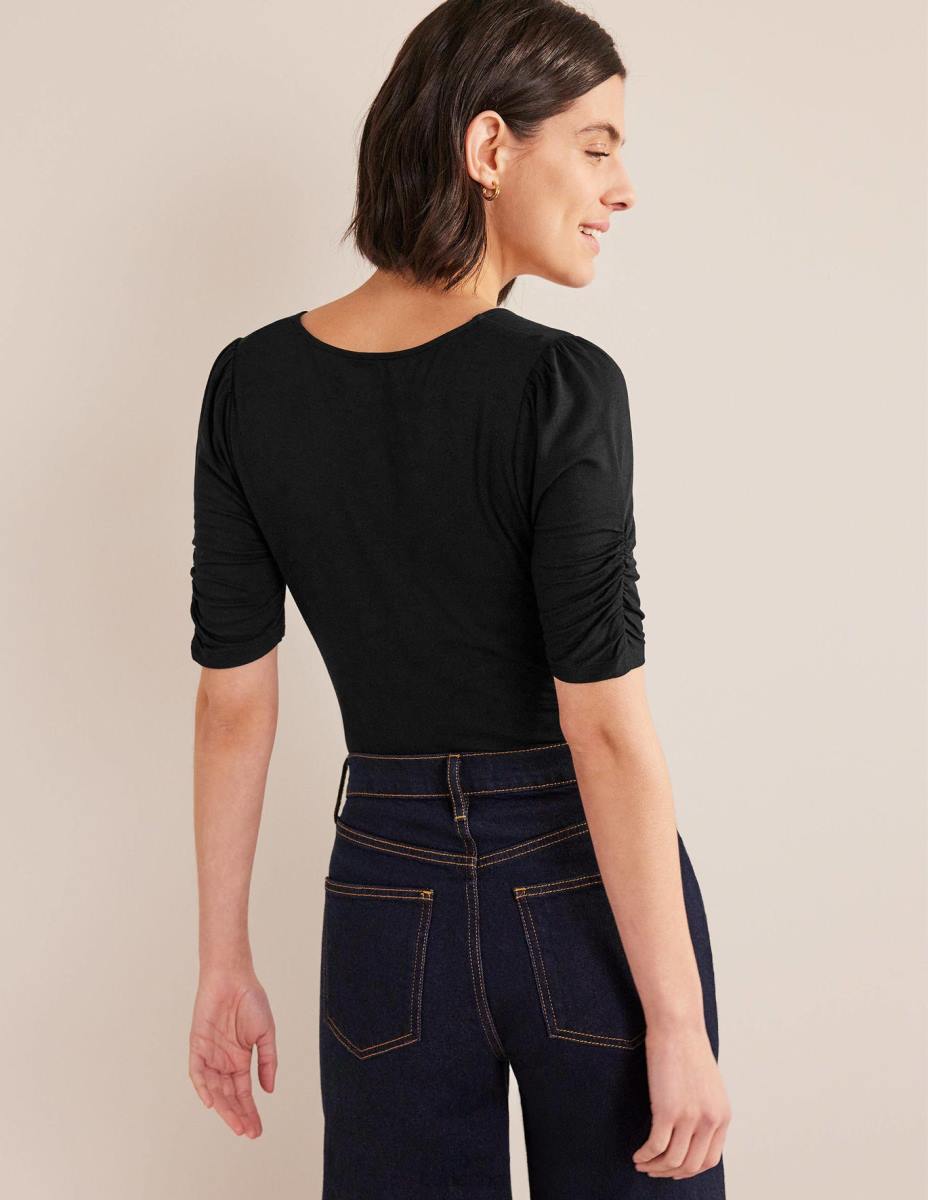 облекло Boden горна част с щампи отпред черен Жени LL681450