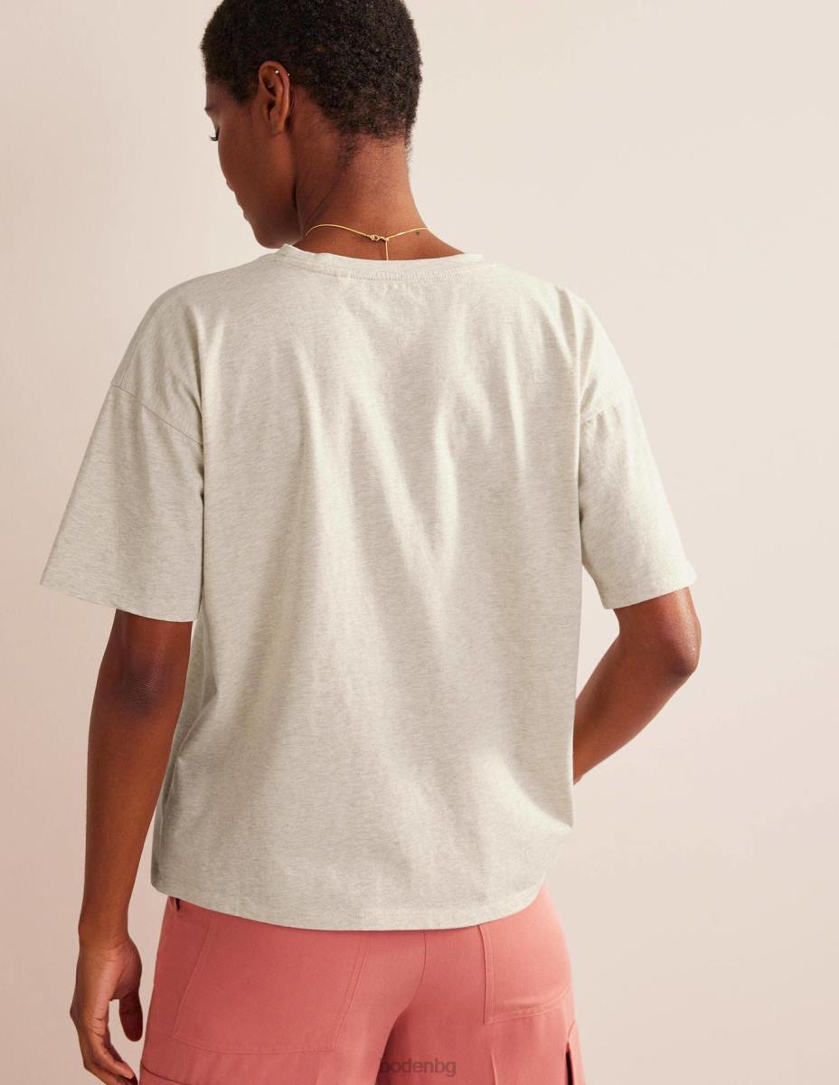 облекло Boden голяма изпрана тениска овесена каша Жени LL681466