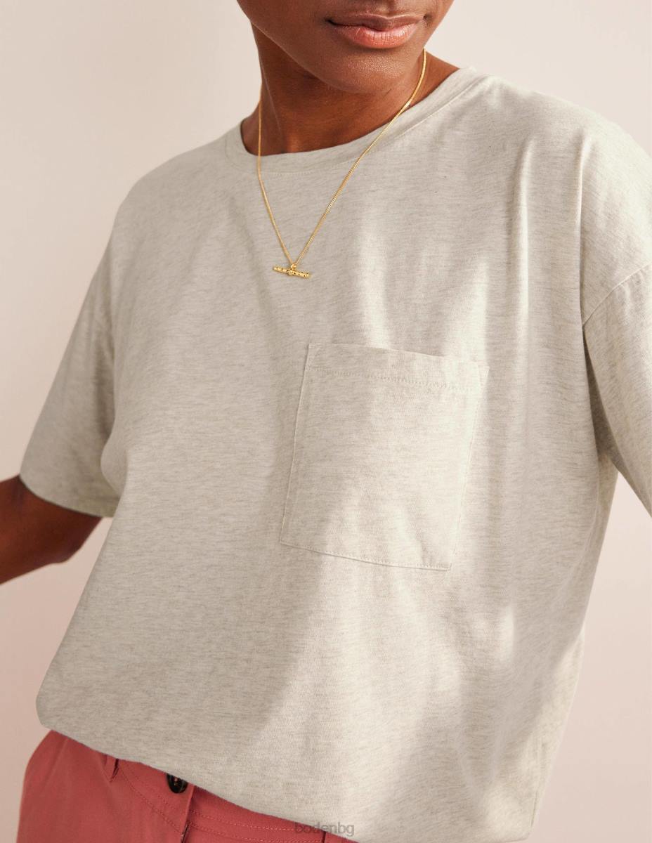 облекло Boden голяма изпрана тениска овесена каша Жени LL681466