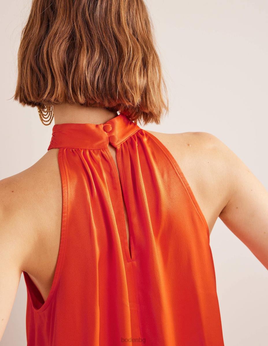 облекло Boden сатенена горна част чери домат Жени LL681483