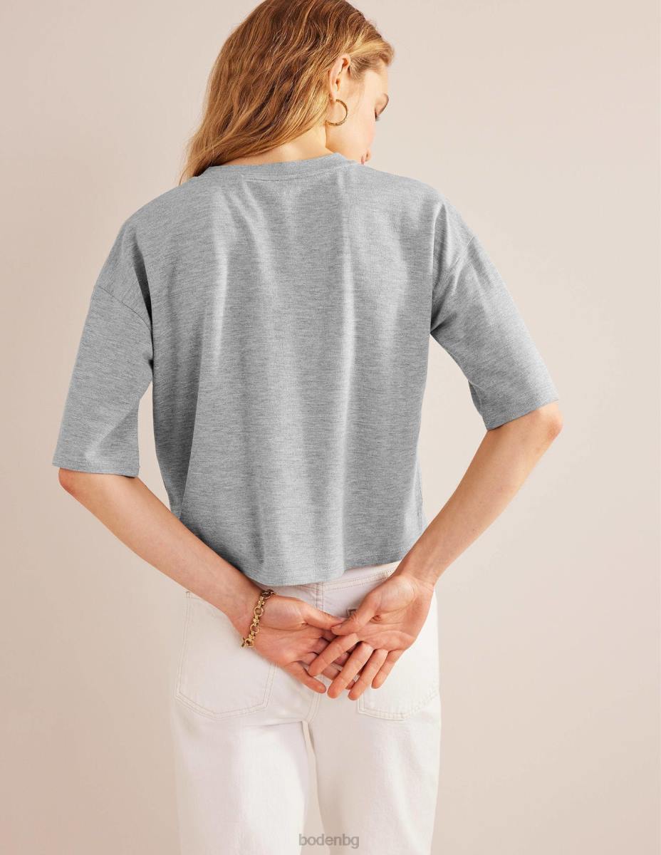 облекло Boden искрящо горнище в кутия сив мергел/злато Жени LL681495