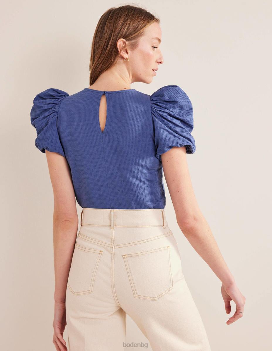 облекло Boden горна част от трико с буф ръкав истински флот Жени LL681520