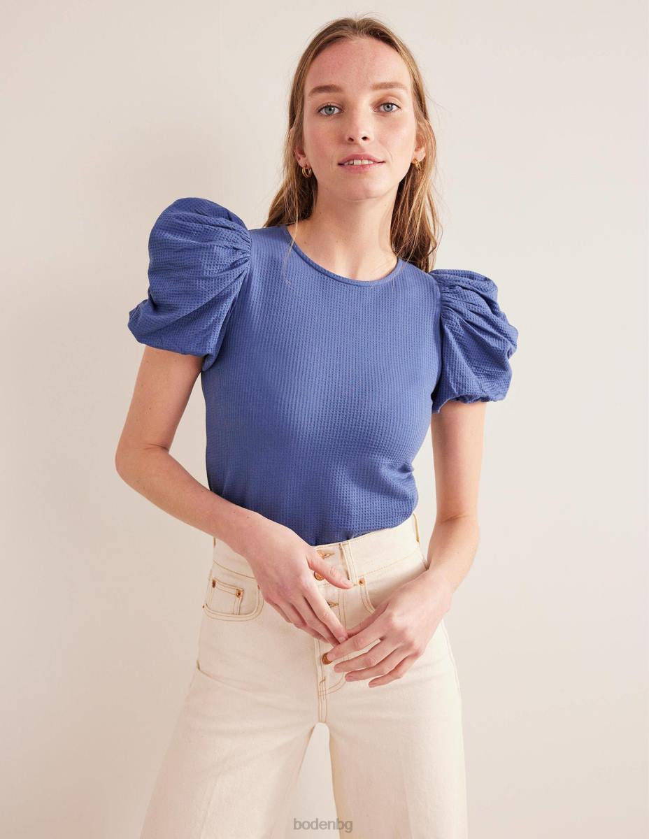 облекло Boden горна част от трико с буф ръкав истински флот Жени LL681520
