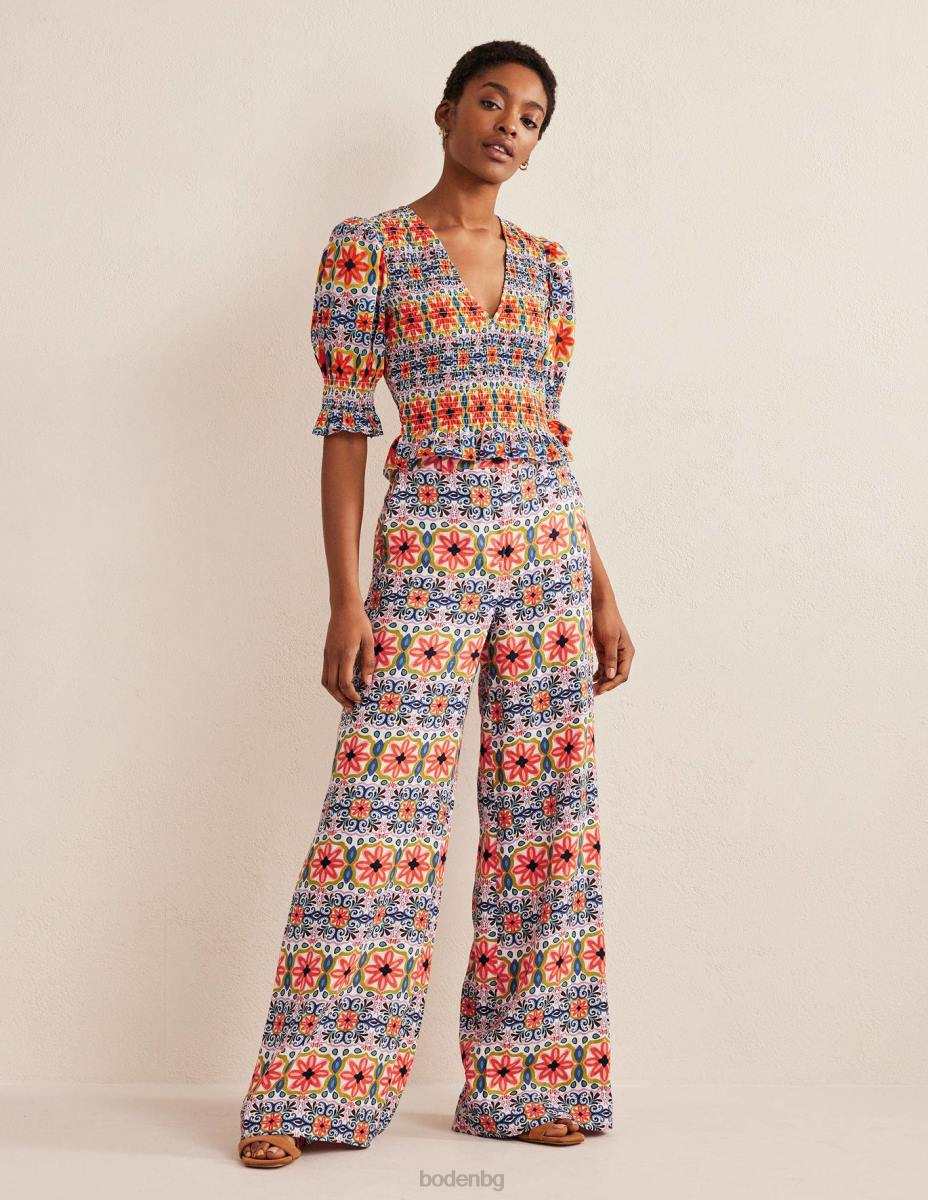 облекло Boden пушено горнище с елече мулти & гоблен райе Жени LL681556