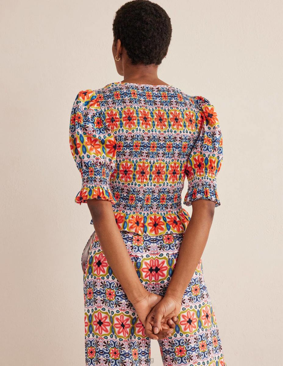 облекло Boden пушено горнище с елече мулти & гоблен райе Жени LL681556