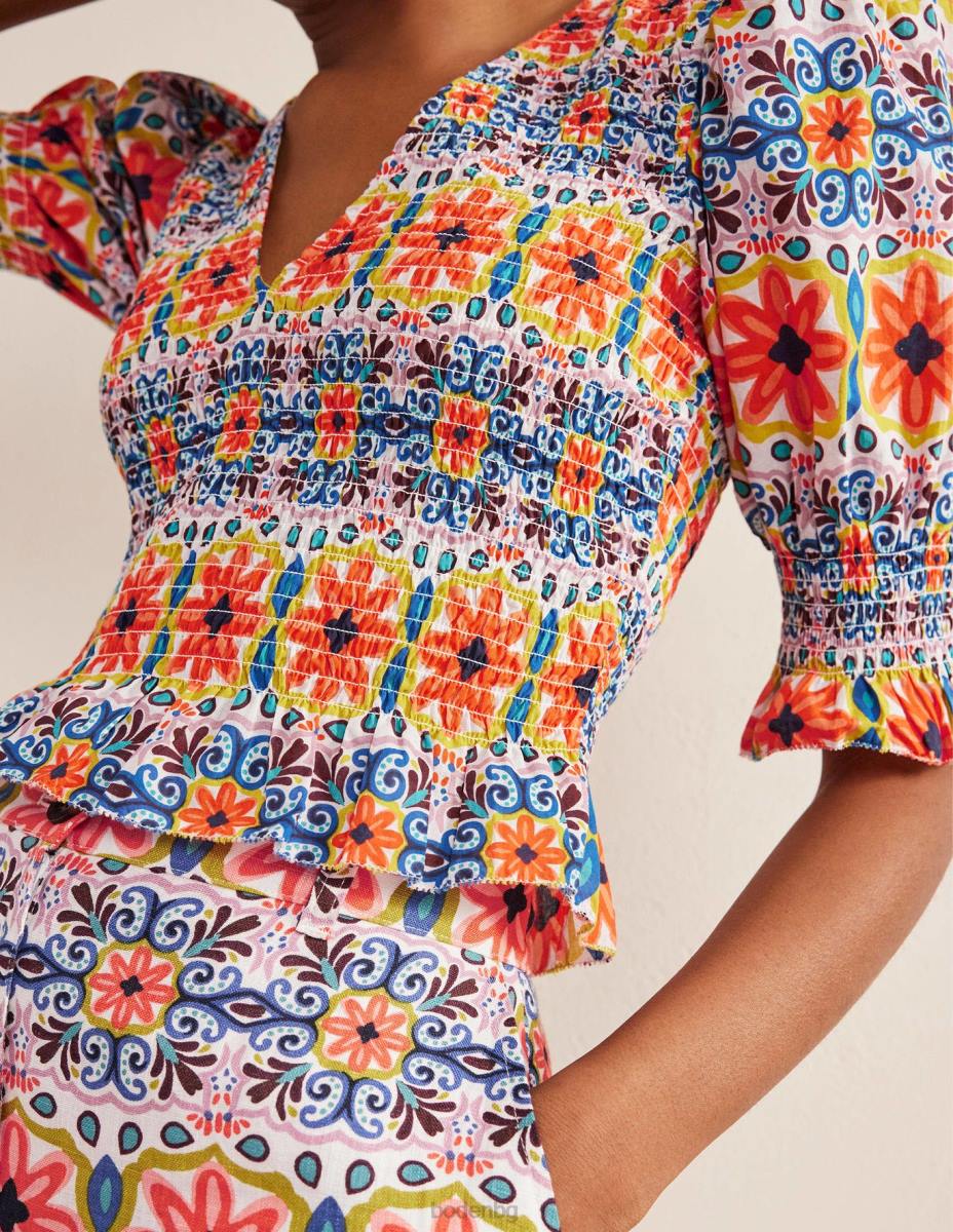 облекло Boden пушено горнище с елече мулти & гоблен райе Жени LL681556