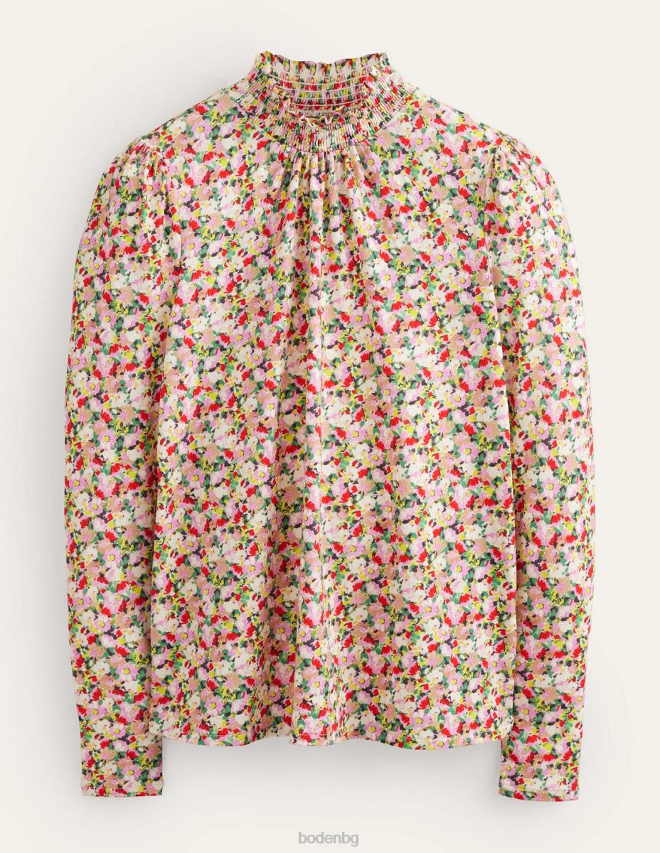 облекло Boden горна част с щампован деколте мулти и флорални Жени LL681561