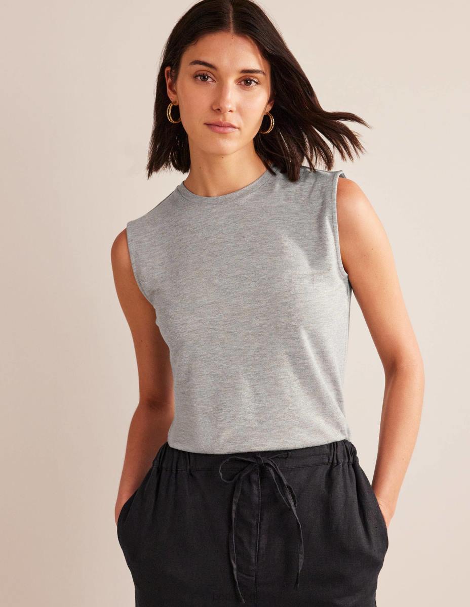 облекло Boden горна част с искряща жилетка сив мергел/злато Жени LL681570