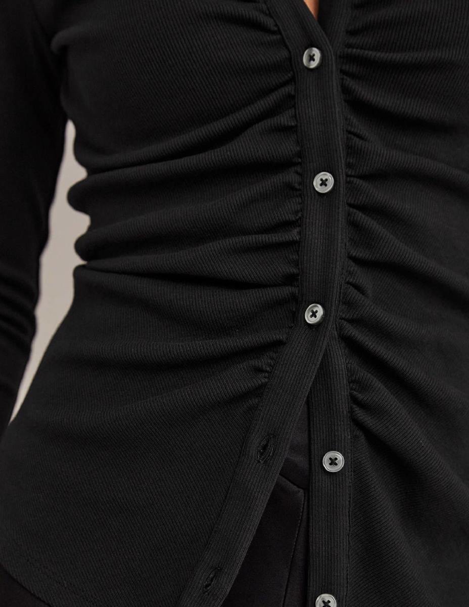 облекло Boden риза от трико отпред черен Жени LL68157