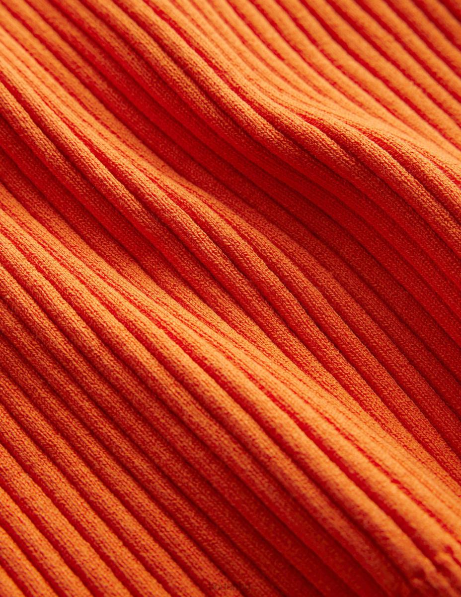 облекло Boden жилетка с оребрено горнище кумкуат Жени LL681588